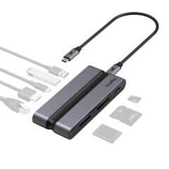 SmallRig 4663 9'u 1 Arada SD / SDHC / SDXC, Micro SD / Micro SDXC / Micro SDHC / CFexpress Tip A Kart Okuyucu