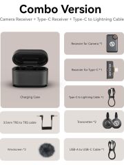 Hollyland LARK M2S Combo 2 Kişilik Kablosuz Mikrofon Sistemi