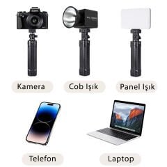 Gdx ML100W Bicolor Video Led Sürekli Işık + El Tipi Powerbank Tripod Batarya