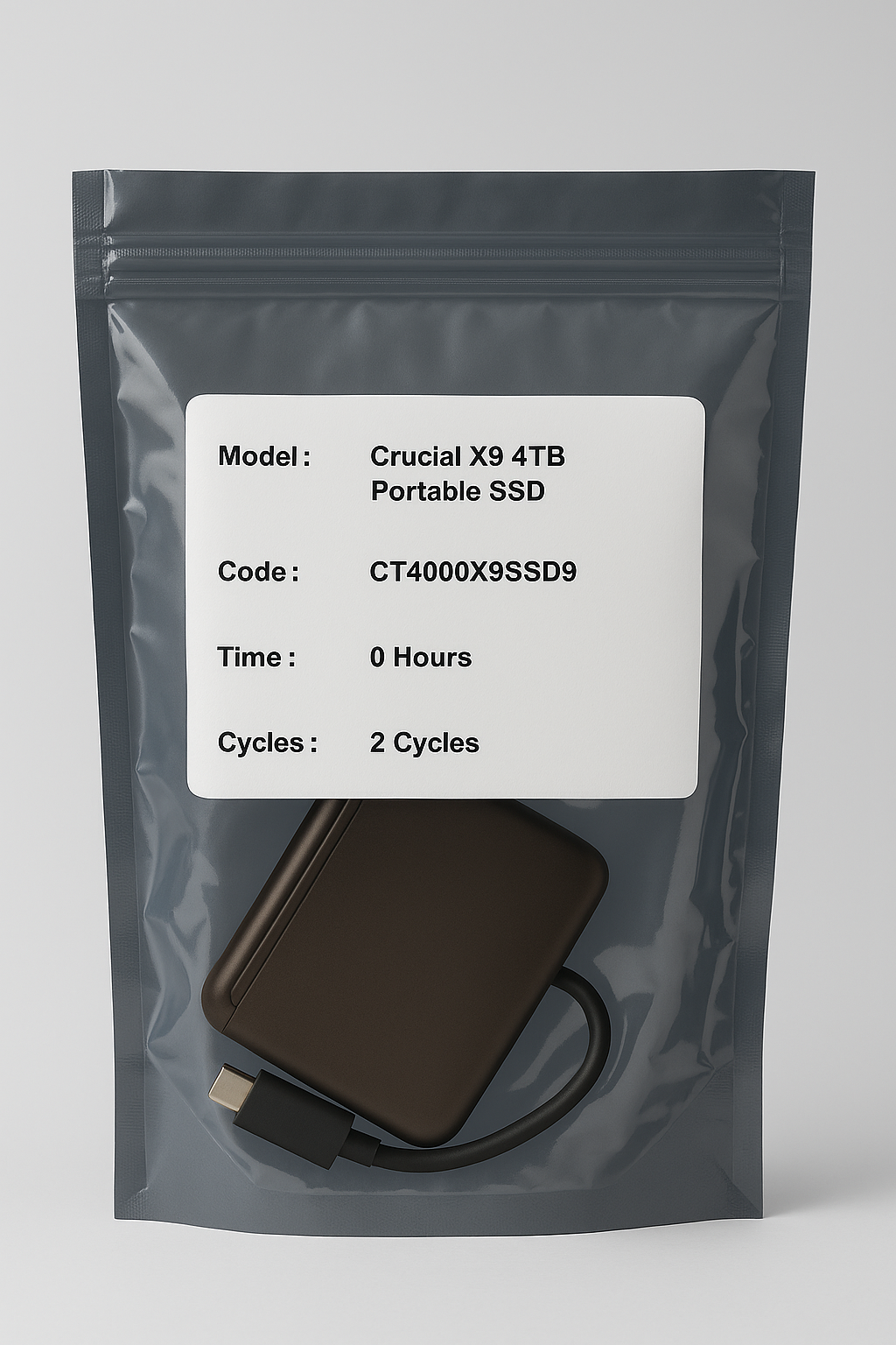 Crucial X9 4TB USB 3.2 Gen 2 Taşınabilir SSD- KUTUSUZ GÜMRÜK ÜRÜNÜ