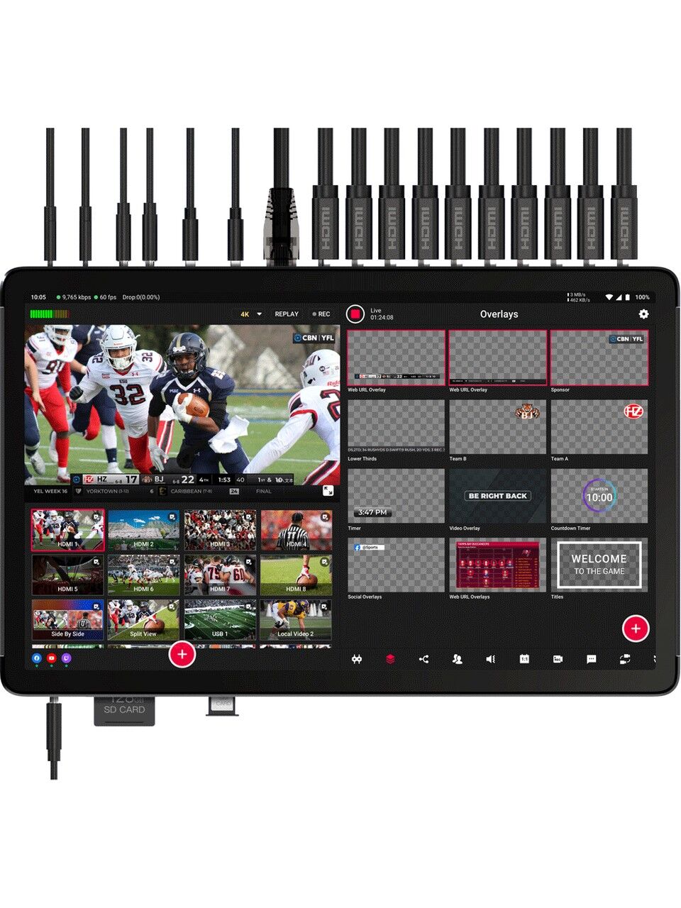 YoloLiv YoloBox Extreme Profesyonel Canlı Yayın Cihazı ve Reji Sistemi