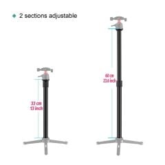 Andoer D10189 Aluminum Alaşımlı Kelepçeli Uzatma Monopotu