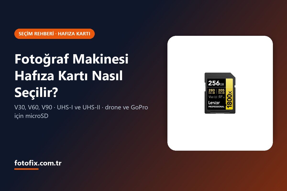 Fotoğraf Makinesi Hafıza Kartı Nasıl Seçilir? V30, V60, V90 ve UHS-II Rehberi