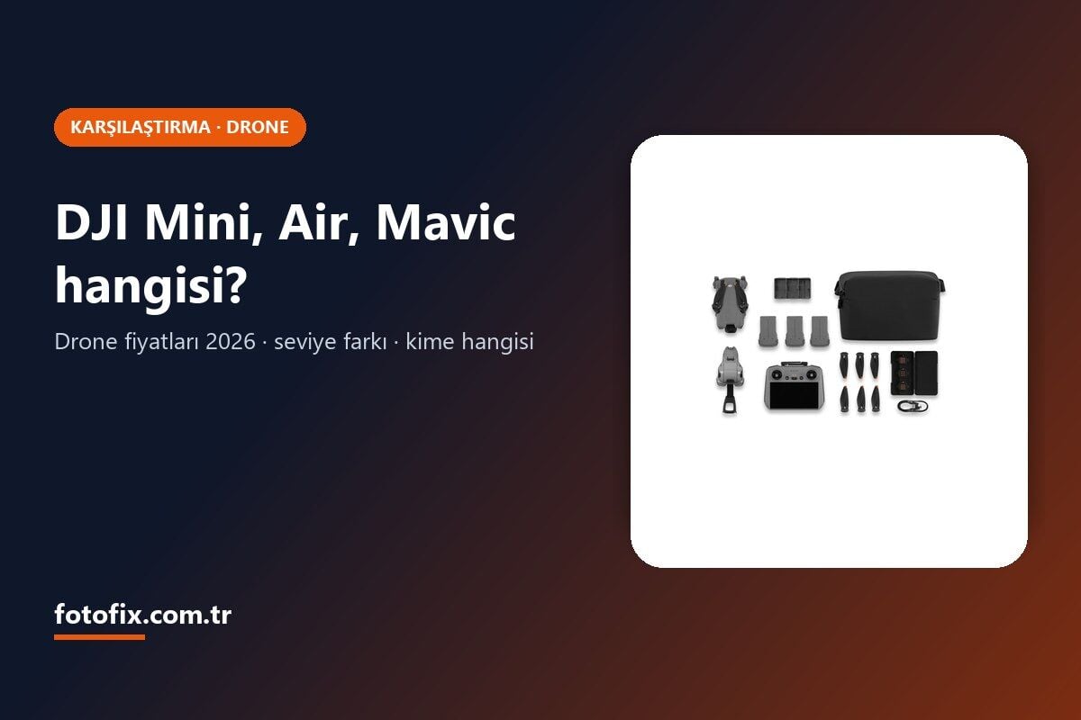 Drone Fiyatları 2026: DJI Mini, Air, Mavic Hangisi? Seri Seri Karşılaştırma