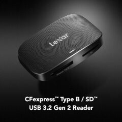 Lexar RW520 CFexpress Type-B /SD USB 3.2 Gen2 Kart Okuyucu