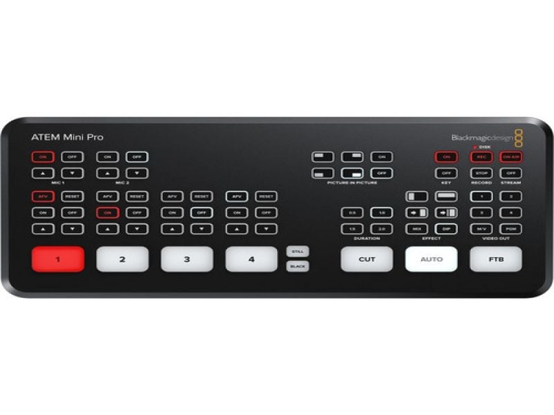 Blackmagic ATEM Mini Pro – farklı açıdan görünüm Blackmagic ATEM Mini Pro farklı açıdan görünüm
