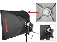 JINBEI ET-1  Taşınabilir Tepe Flaş Taşıyıcı Adaptörü Komütatör