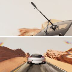 SmallRig 4380 Insta360 X3 X4 X5 Ve Aksiyon Kameralar İçin  Vakumlu Araç Montaj Seti