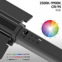 Gdx LP550 RGB Fotoğrafçılık ve Video için Renkli Işık Çubuğu Tekli Set