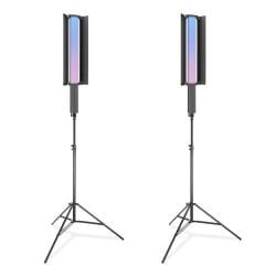 Gdx LP550 RGB Fotoğrafçılık ve Video için Renkli Işık Çubuğu İkili Set