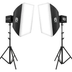 Gdx ML100 Bicolor 60x90 SoftBox Video ve Ürün Çekim İkili Işık Seti