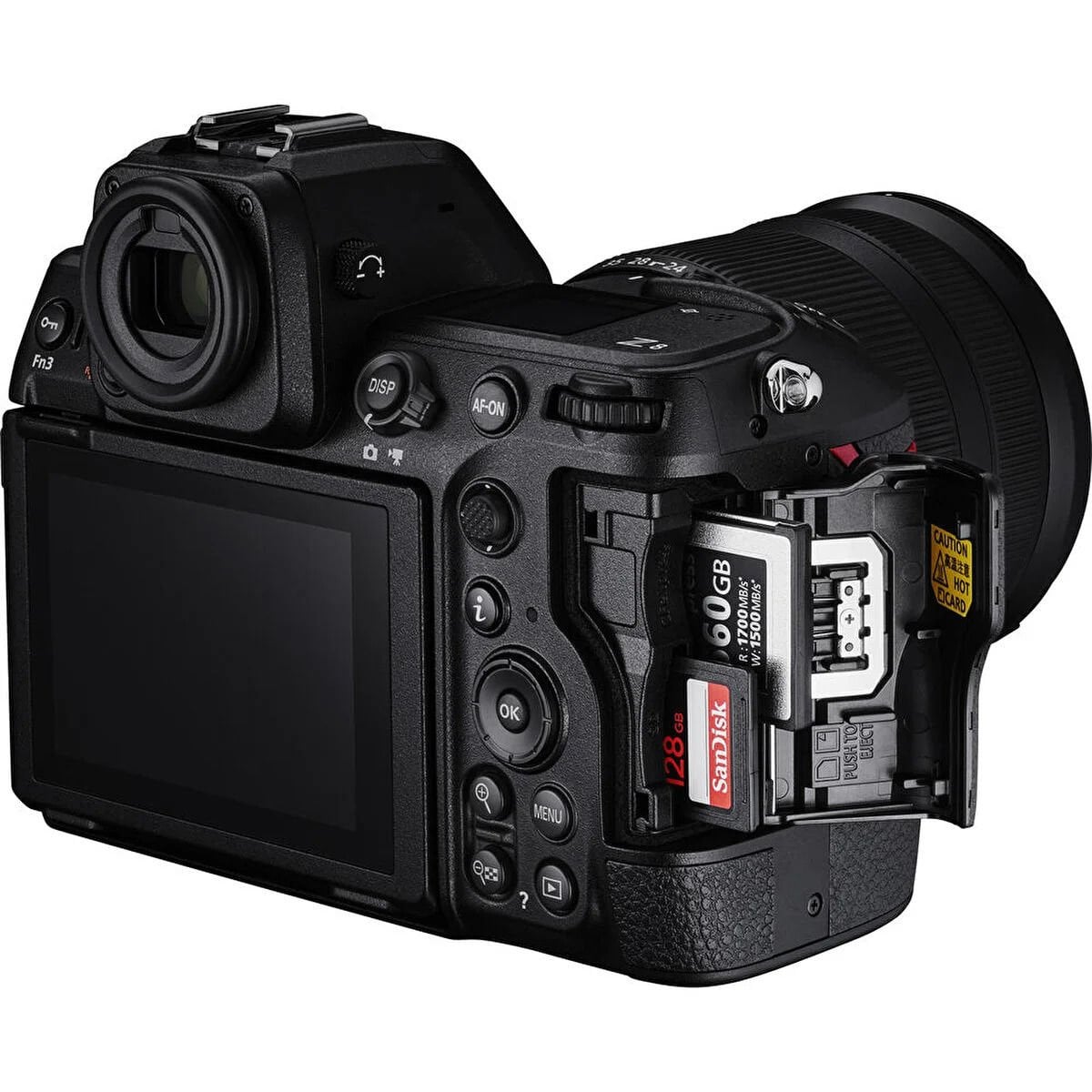 Nikon Z8 Body – farklı açıdan görünüm Nikon Z8 Body farklı açıdan görünüm
