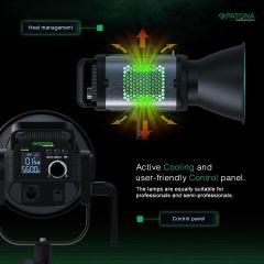 PATONA COB-300 Watt Bi Color Tek'li Kit LED Video Işığı