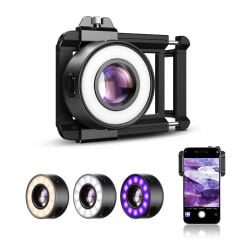 Apexel 120X Işıklı Makro Lens