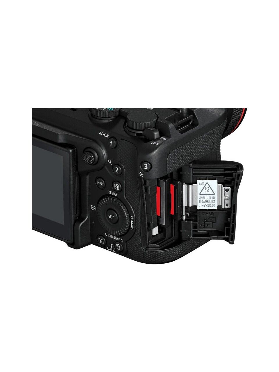 Canon EOS R6 V – yakın plan görseli Canon EOS R6 V yakın plan görseli