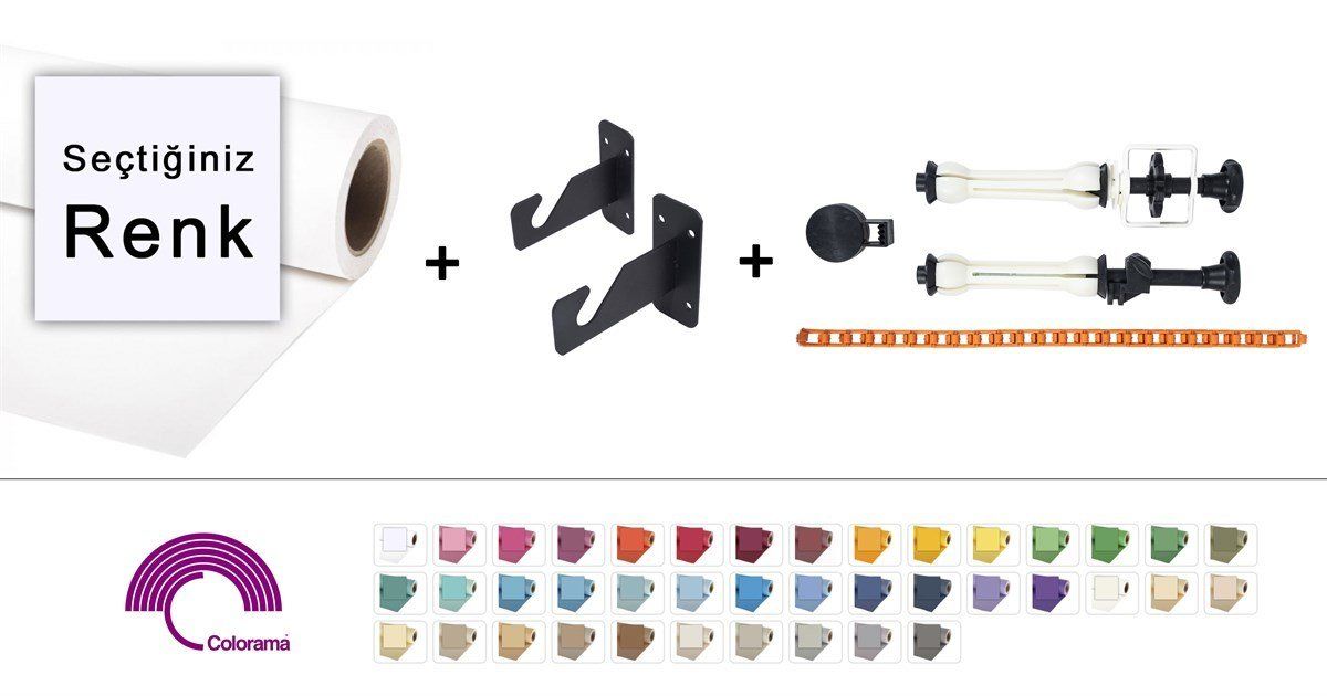 Coloroma Kağıt Fon Tekli TAM SET
