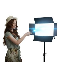 GDX P500C Bicolor Profesyonel Tekli 150W LED Panel Video ve Fotoğraf Stüdyo Işık Seti