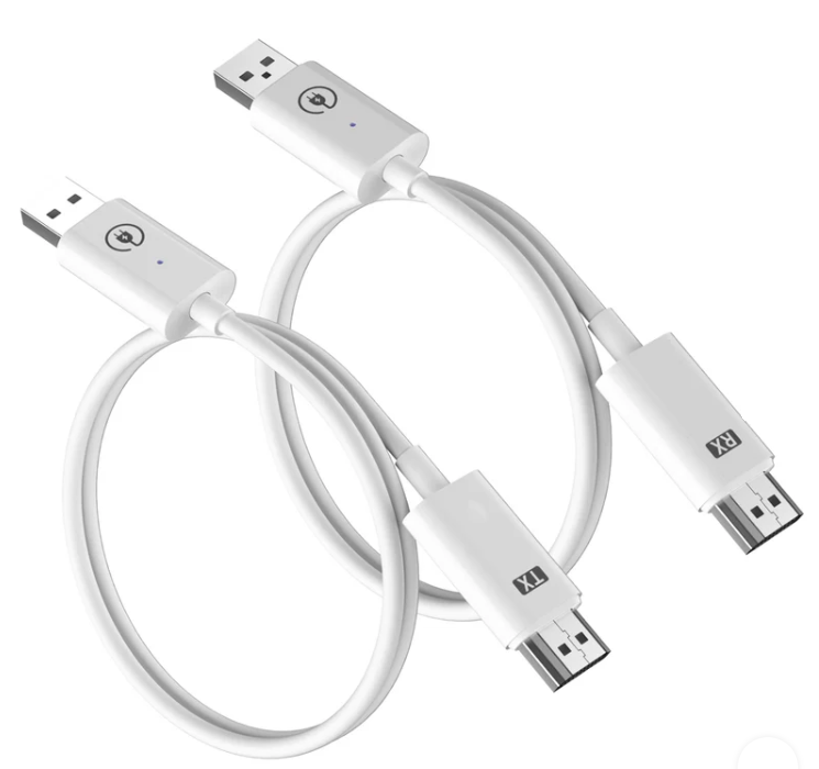 LEMORELE P100  1TX & 1RX Kablosuz HDMI/USB C Görüntü Aktarım Cıhazı