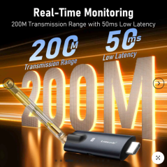 LEMORELE R1040 1TX & 4RX Kablosuz HDMI Görüntü Aktarım Cıhazı