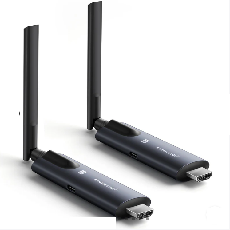 LEMORELE R1000  1TX & 1RX Kablosuz HDMI Görüntü Aktarım Cıhazı