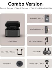 Hollyland LARK M2S Combo 2 Kişilik Kablosuz Mikrofon Sistemi