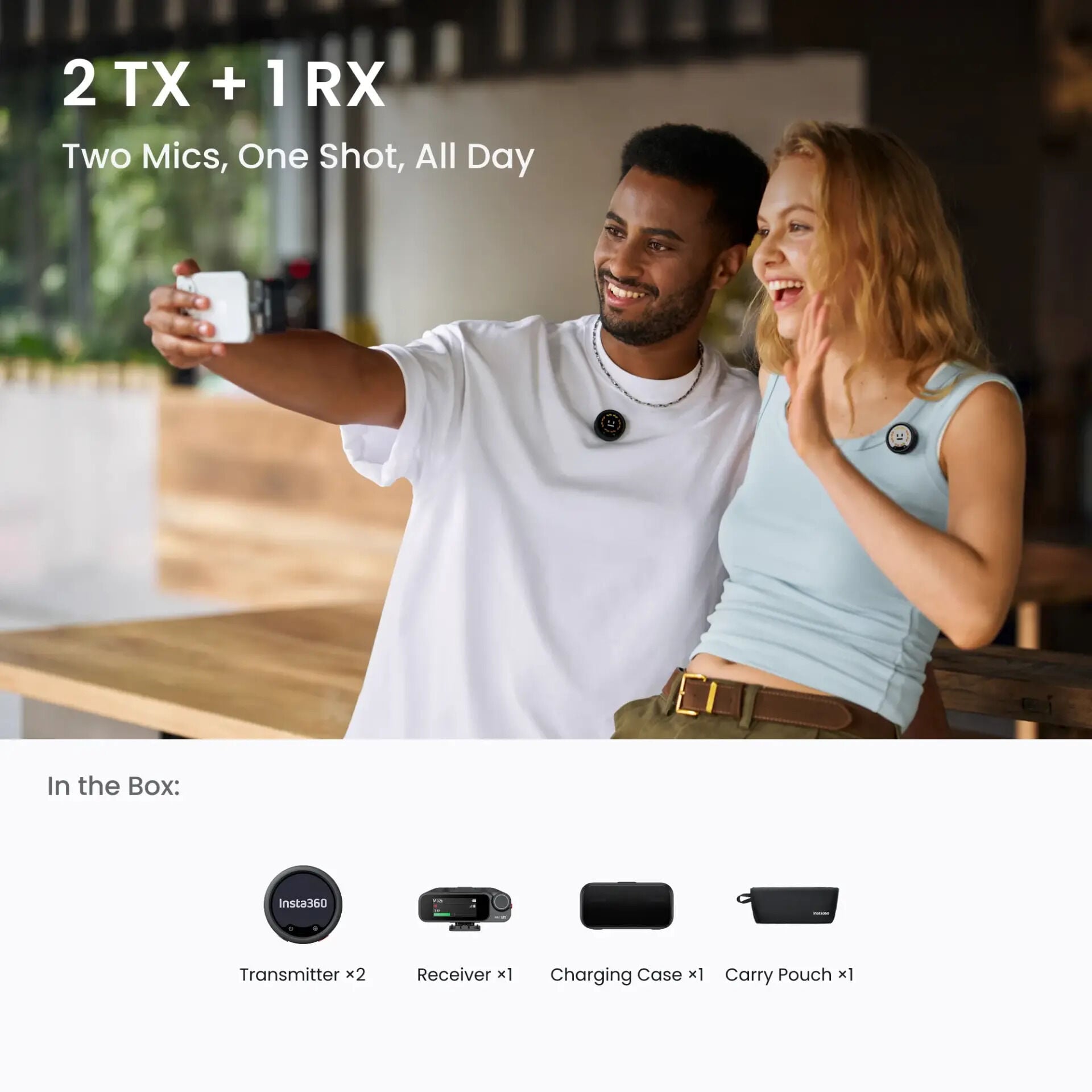 Insta360 Mic Pro – detay görseli Insta360 Mic Pro detay görseli