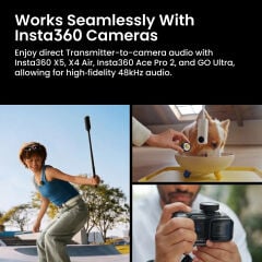 Insta360 Mic Pro Kablosuz Mikrofon Seti (2TX + 1RX)