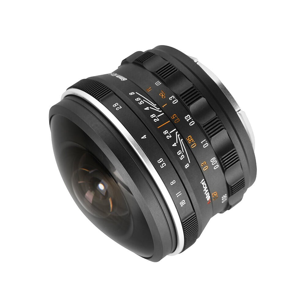 Astrhori 6mm f/2.8 Full-Frame – farklı açıdan görünüm Astrhori 6mm f/2.8 Full-Frame farklı açıdan görünüm