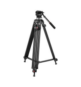 PDX Pro Tatsujin 0508B Broadcast Profesyonel Alüminyum Video Tripod 1.85M
