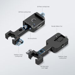 NEEWER CA108 DJI Ronin RS2 / RS3 / RS4 için Dikey  Hızlı Değiştirme Plakası
