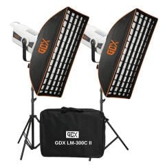 GDX LM-300C II İkili Set Video ve Fotoğraf Sürekli Işık