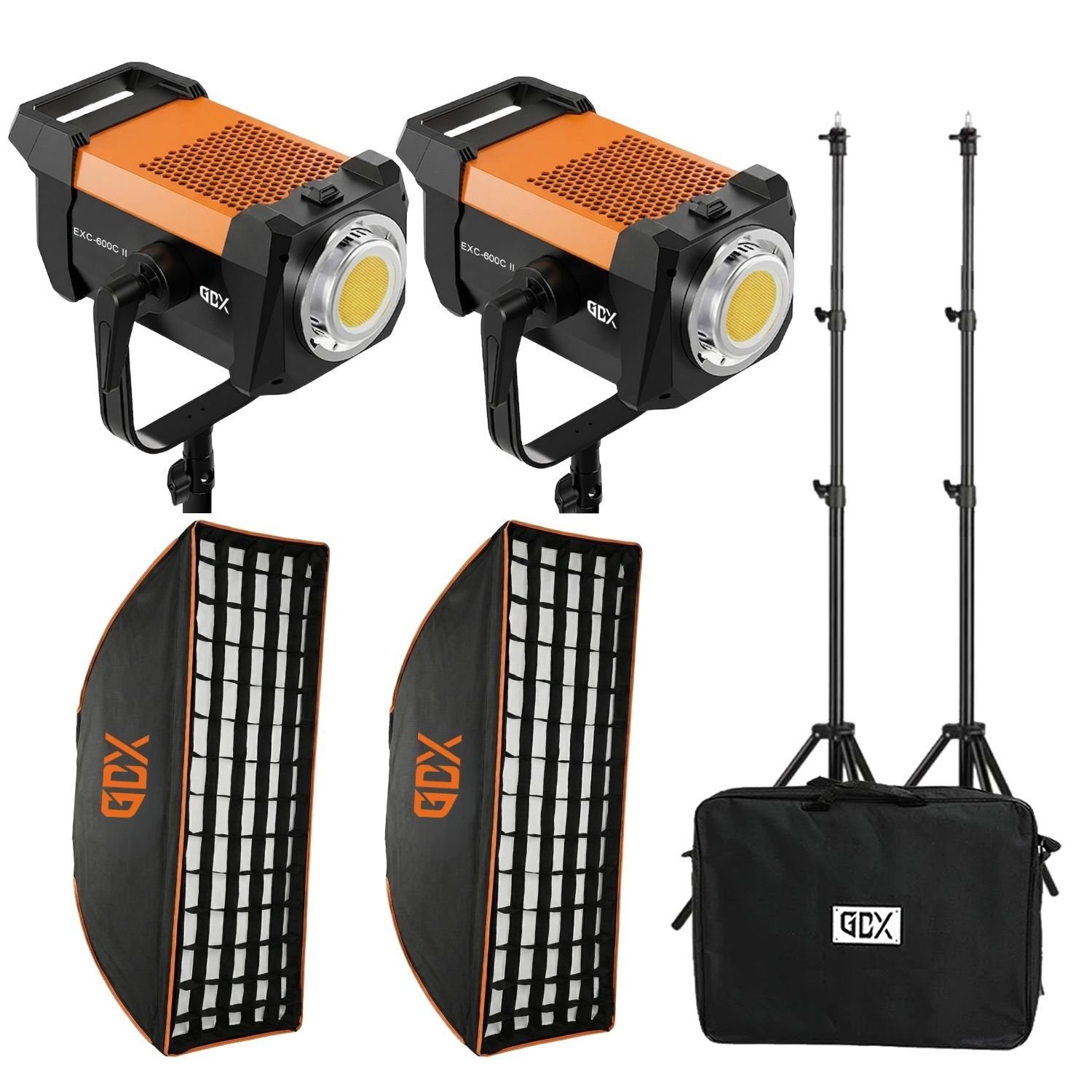 GDX EXC-600C II Video ve Fotoğraf İkili Sürekli Işık Set