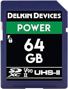 Delkin Devices Power 64 GB SDXC UHS-II V90 SD Kart