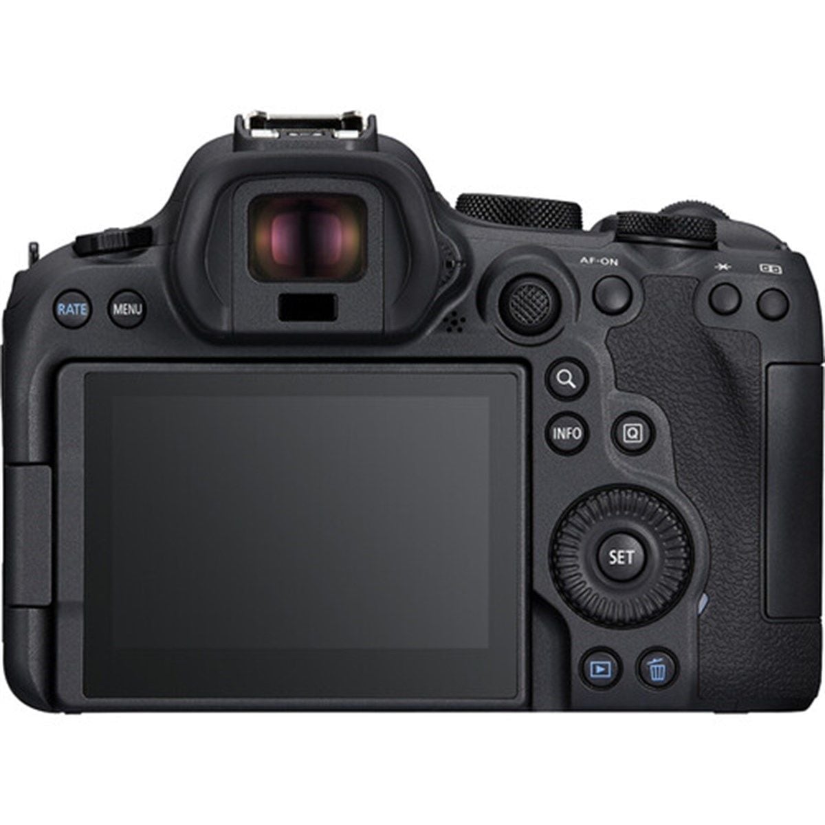 Canon R6 Mark II Body – farklı açıdan görünüm Canon R6 Mark II Body farklı açıdan görünüm