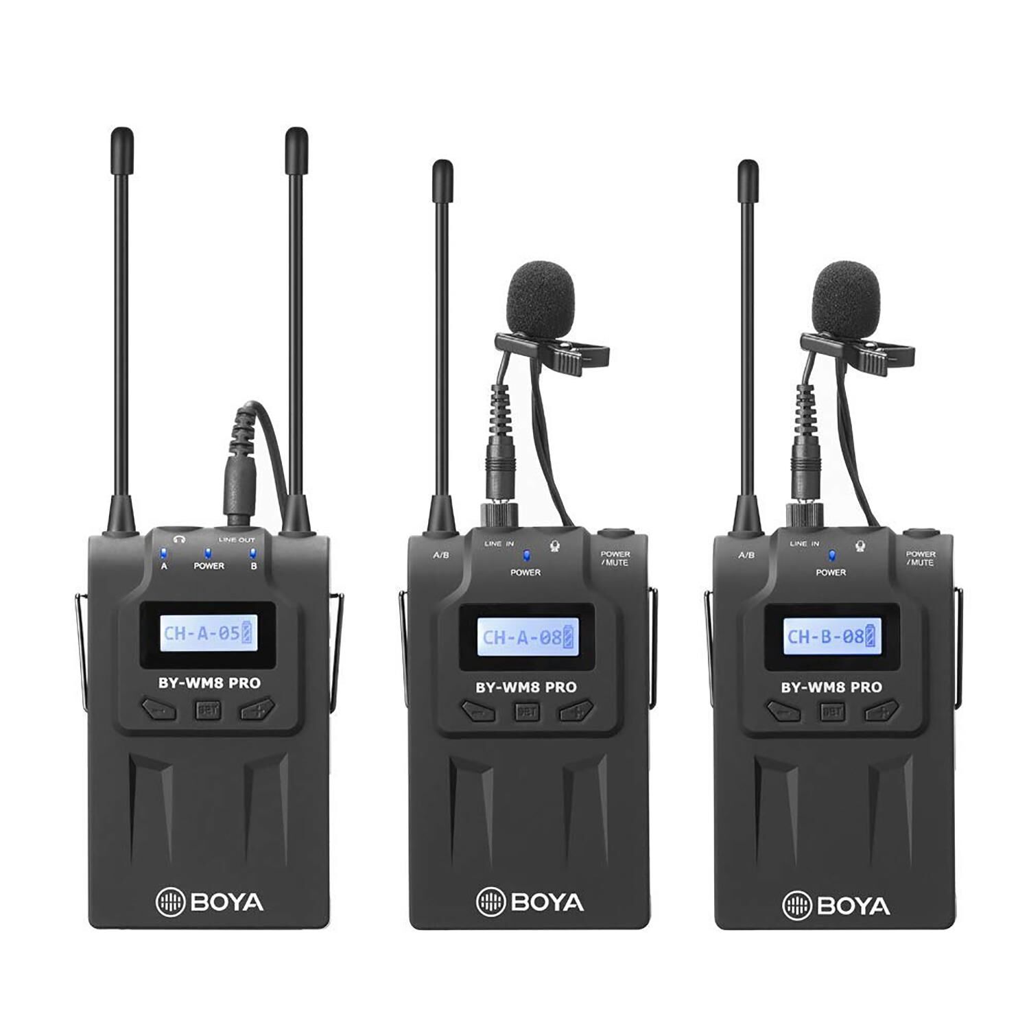 Boya BY-WM8 Pro Kit-2 – detay görseli Boya BY-WM8 Pro Kit-2 detay görseli