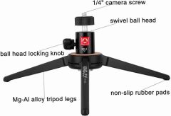 Kingjoy KT-100+BD-0 Masa üstü Tripod