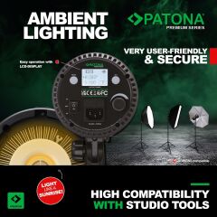 PATONA Premium LED 80W RGB Fotoğraf ve Video Işığı