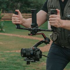 SmallRig 3954  DJI RS Serisi için Kablosuz Kontrollü Çift El Tutacağı
