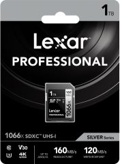 Lexar Professional 1067x Class 10 UHS-I U3 V30 1TB Hafıza Kartı