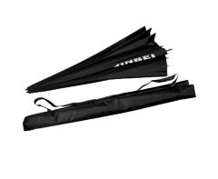 JINBEI Deep Focus 130cm Siyah & Gümüş  Şemsiye