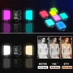 Gdx 64 Rgb Led Mıknatıslı Mobil Video Işığı