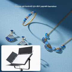 Gdx P500C Bicolor Profesyonel İkili 300W LED Panel Video ve Fotoğraf Stüdyo Işık Seti