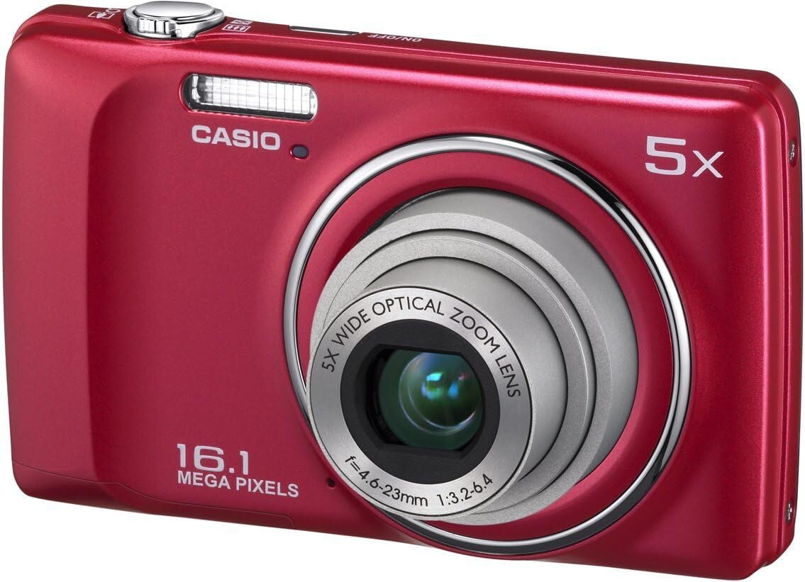 Casio QV-R300 dijital fotoğraf makinesi (Kırmızı)(BEYAZ KUTU)