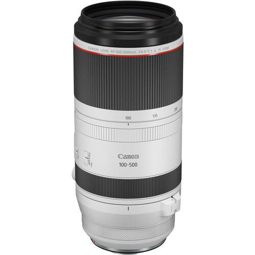 Canon RF 100-500mm f / 4.5-7.1L IS USM – yakın plan görseli Canon RF 100-500mm f / 4.5-7.1L IS USM yakın plan görseli