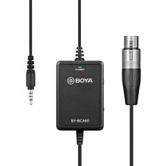 Boya BY-BCA60 48V Phantom Mobil XLR Mikrofon Kablosu