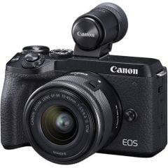 Canon EOS M6 Mark II + 15-45 mm Lens Aynasız Fotoğraf Makinesi
