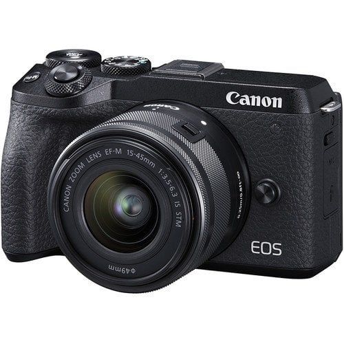 Canon EOS M6 Mark II + 15-45 mm Lens Aynasız Fotoğraf Makinesi