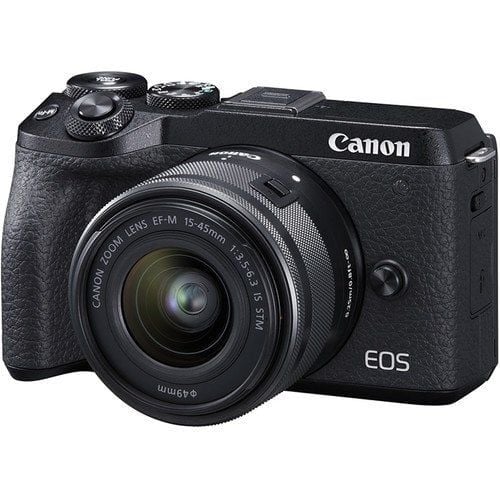 Canon EOS M6 Mark II + 15-45 mm Lens Aynasız Fotoğraf Makinesi