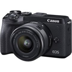 Canon EOS M6 Mark II + 15-45 mm Lens Aynasız Fotoğraf Makinesi