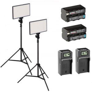 PDX LED 576A Led Işık + 2 Metre Ayaklı İkili Kit